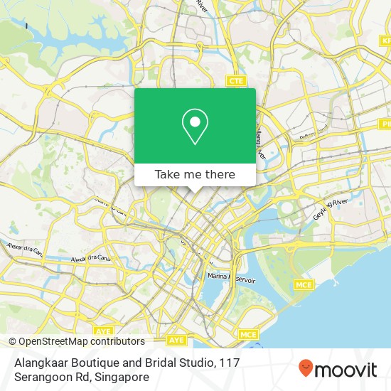 Alangkaar Boutique and Bridal Studio, 117 Serangoon Rd map