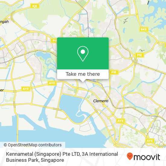 Kennametal (Singapore) Pte LTD, 3A International Business Park map