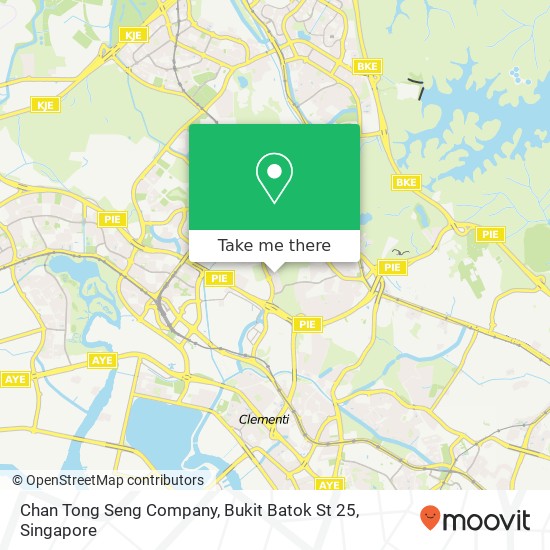 Chan Tong Seng Company, Bukit Batok St 25 map