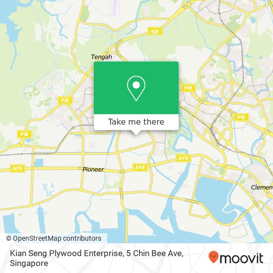 Kian Seng Plywood Enterprise, 5 Chin Bee Ave map