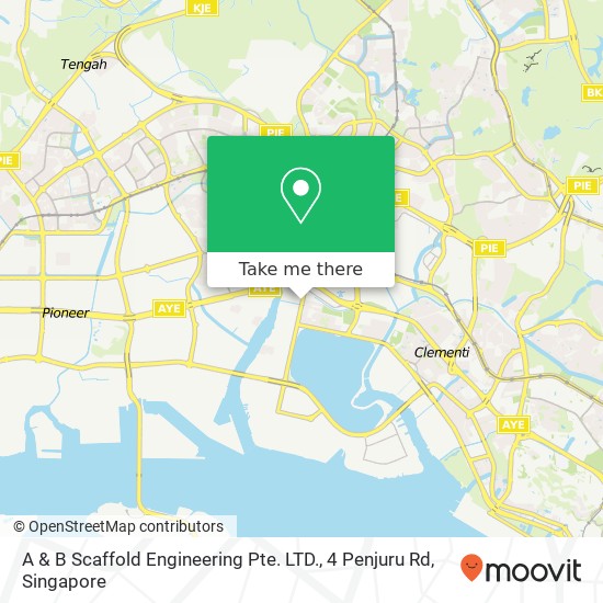 A & B Scaffold Engineering Pte. LTD., 4 Penjuru Rd map