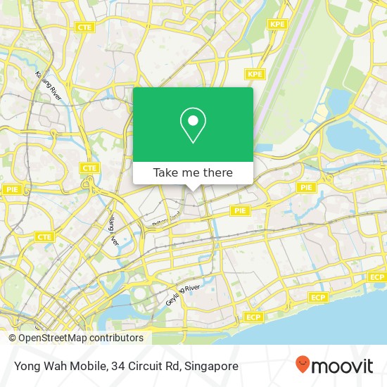 Yong Wah Mobile, 34 Circuit Rd地图