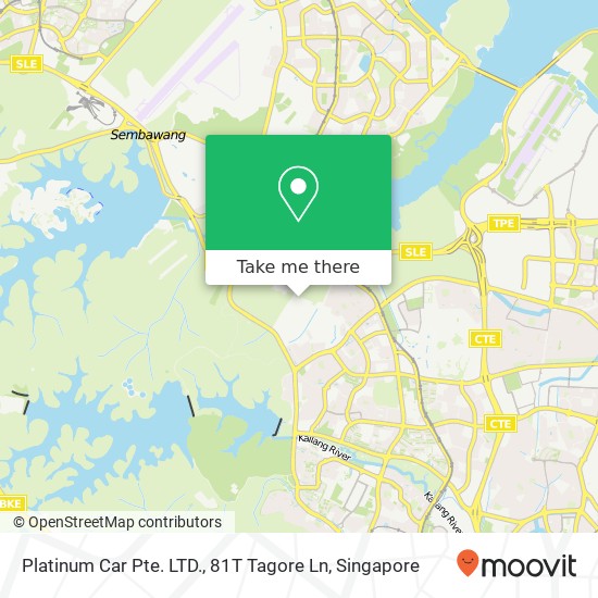 Platinum Car Pte. LTD., 81T Tagore Ln map