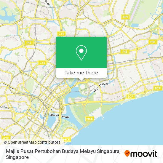 Majlis Pusat Pertubohan Budaya Melayu Singapura map
