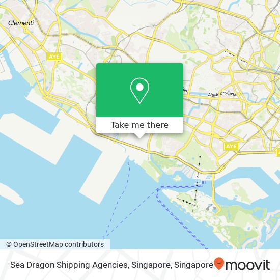 Sea Dragon Shipping Agencies, Singapore map