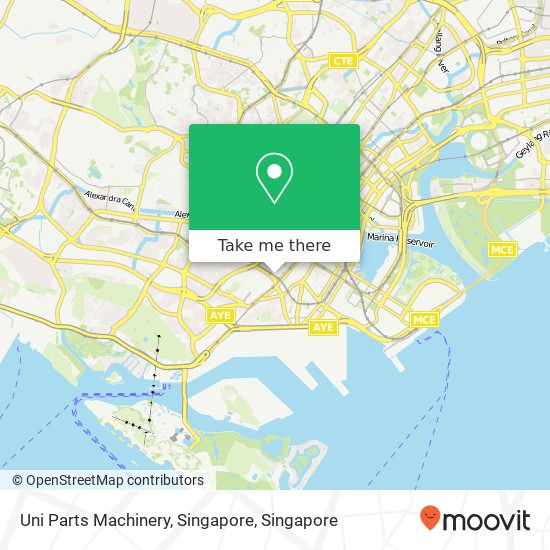 Uni Parts Machinery, Singapore map