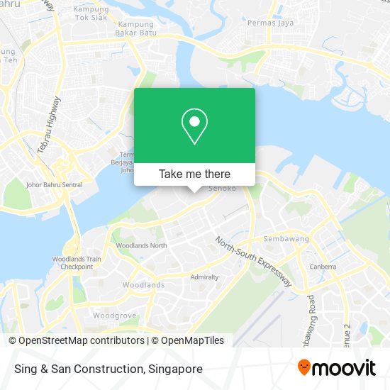 Sing & San Construction map