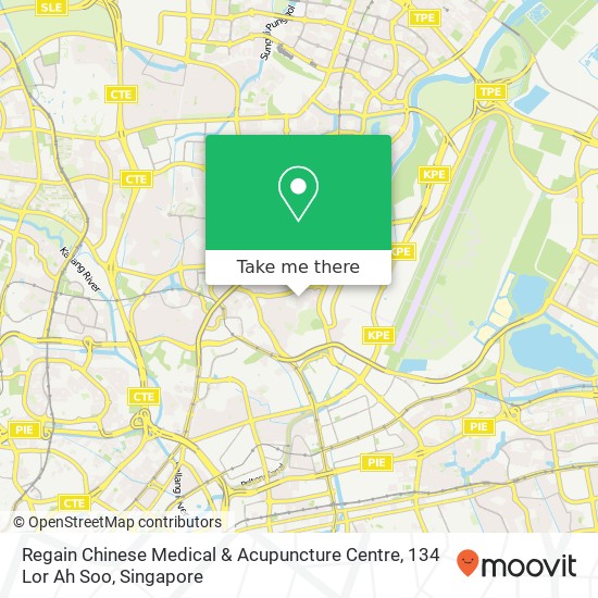 Regain Chinese Medical & Acupuncture Centre, 134 Lor Ah Soo地图