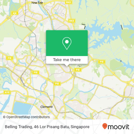 Belling Trading, 46 Lor Pisang Batu map