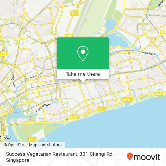 Success Vegetarian Restaurant, 301 Changi Rd地图