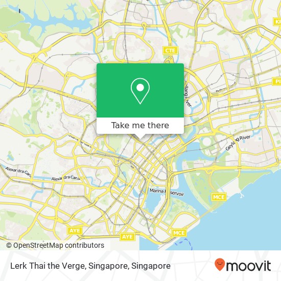 Lerk Thai the Verge, Singapore map