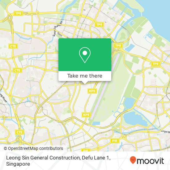 Leong Sin General Construction, Defu Lane 1 map