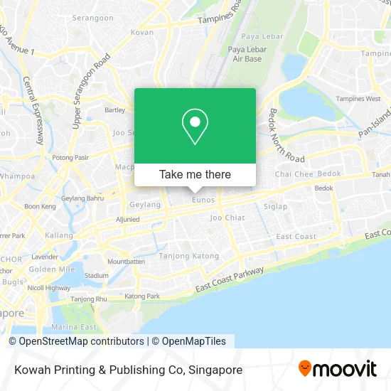 Kowah Printing & Publishing Co map