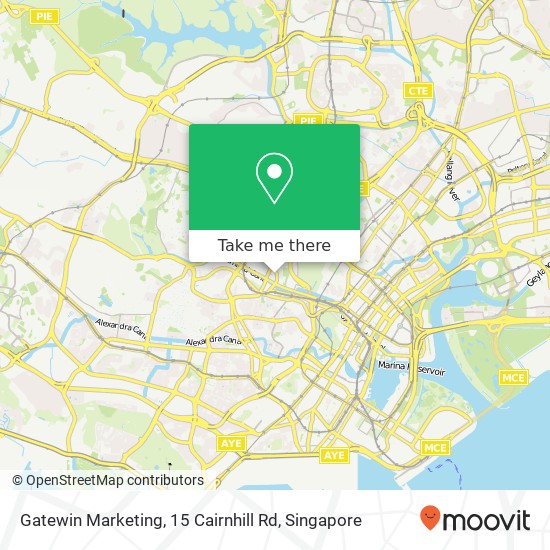 Gatewin Marketing, 15 Cairnhill Rd map