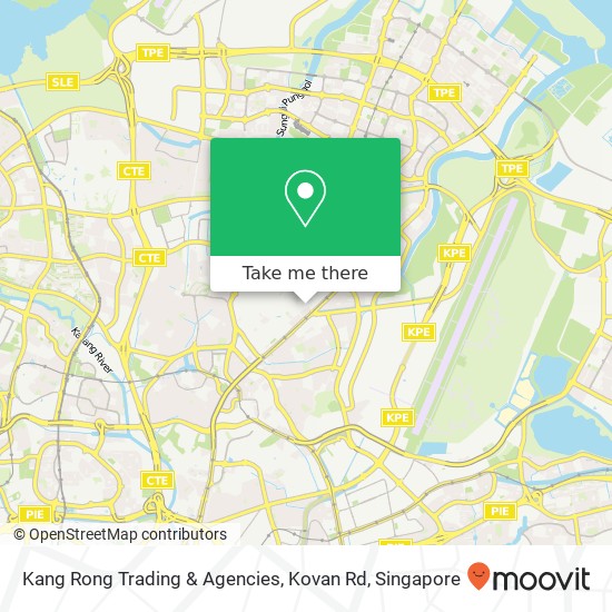 Kang Rong Trading & Agencies, Kovan Rd map