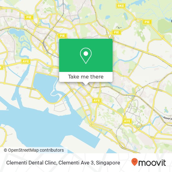 Clementi Dental Clinc, Clementi Ave 3 map