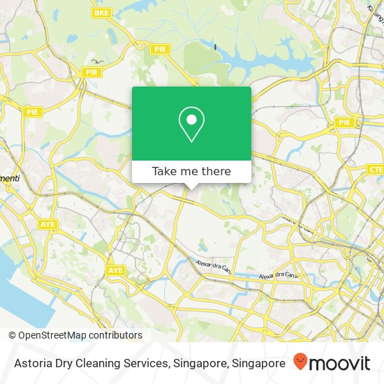 Astoria Dry Cleaning Services, Singapore map