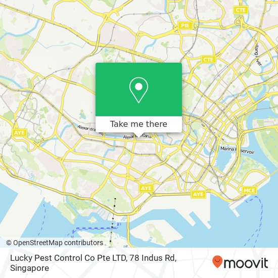 Lucky Pest Control Co Pte LTD, 78 Indus Rd map