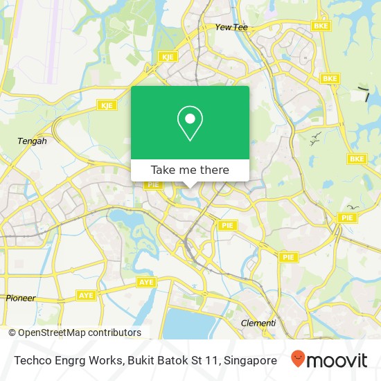 Techco Engrg Works, Bukit Batok St 11 map