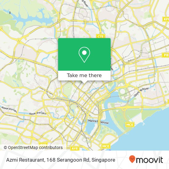 Azmi Restaurant, 168 Serangoon Rd地图
