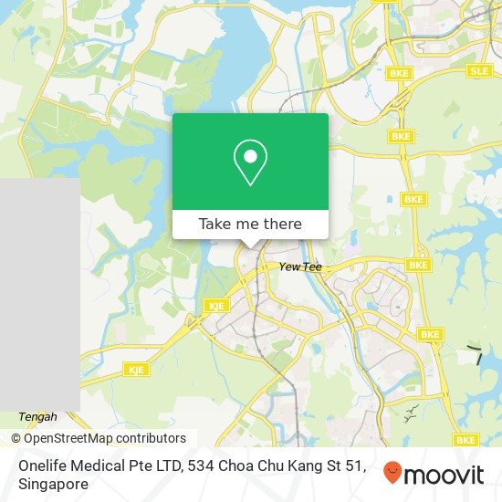 Onelife Medical Pte LTD, 534 Choa Chu Kang St 51 map