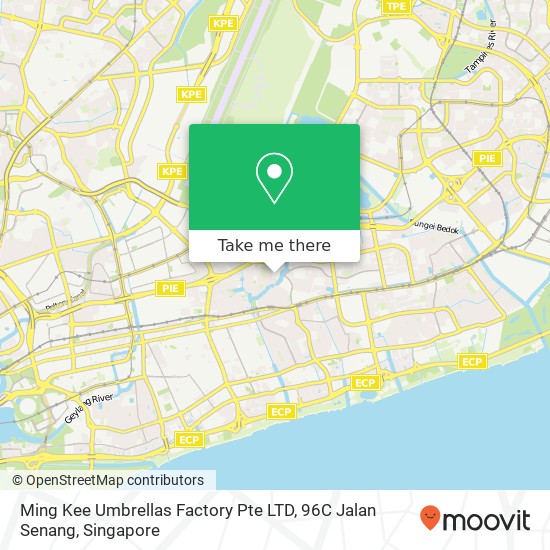 Ming Kee Umbrellas Factory Pte LTD, 96C Jalan Senang地图