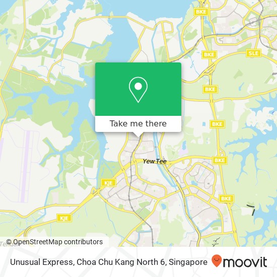 Unusual Express, Choa Chu Kang North 6 map