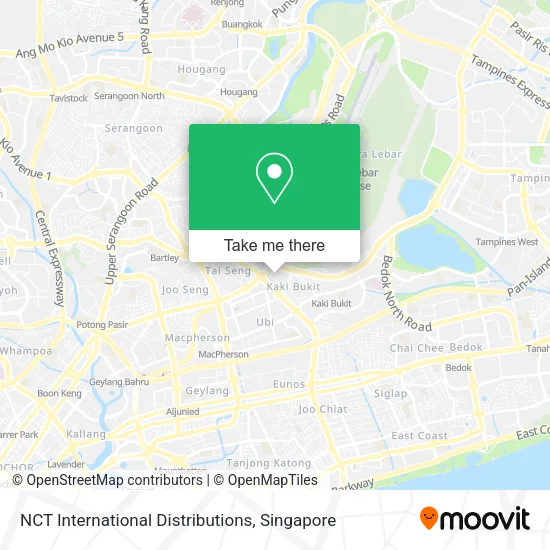 NCT International Distributions map