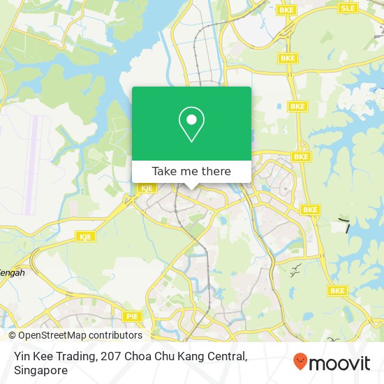 Yin Kee Trading, 207 Choa Chu Kang Central地图