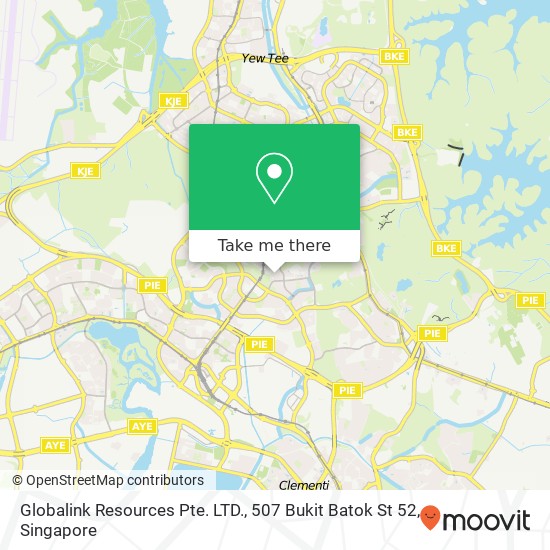 Globalink Resources Pte. LTD., 507 Bukit Batok St 52 map