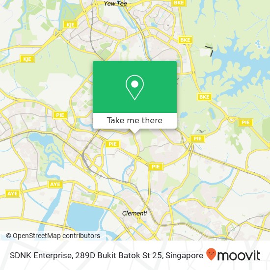 SDNK Enterprise, 289D Bukit Batok St 25 map