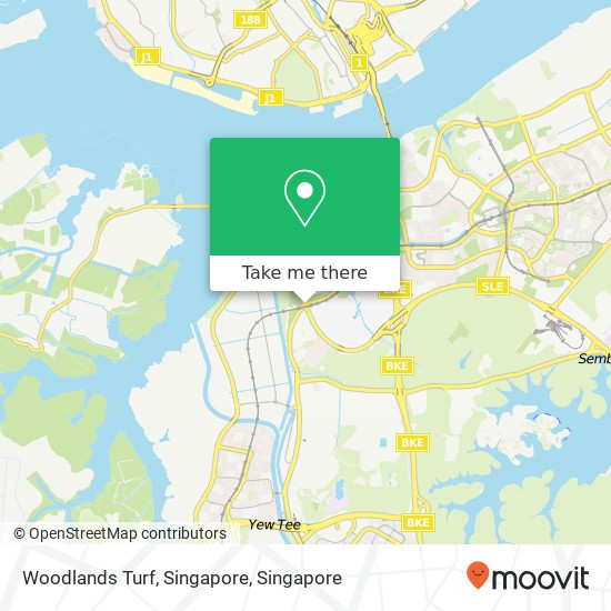 Woodlands Turf, Singapore map
