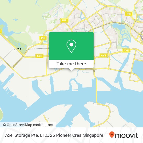 Axel Storage Pte. LTD., 26 Pioneer Cres map