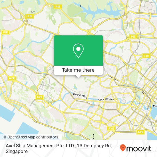 Axel Ship Management Pte. LTD., 13 Dempsey Rd map