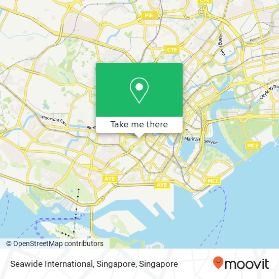 Seawide International, Singapore map