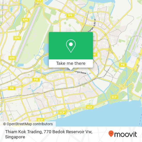 Thiam Kok Trading, 770 Bedok Reservoir Vw map
