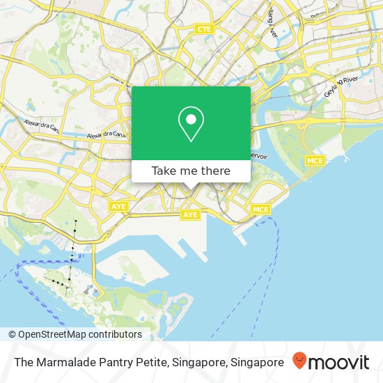 The Marmalade Pantry Petite, Singapore map