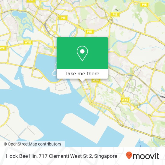 Hock Bee Hin, 717 Clementi West St 2 map