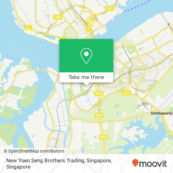 New Yuen Seng Brothers Trading, Singapore map