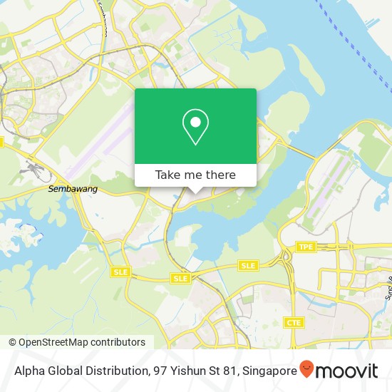 Alpha Global Distribution, 97 Yishun St 81 map
