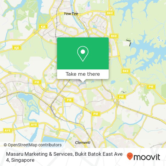 Masaru Marketing & Services, Bukit Batok East Ave 4 map