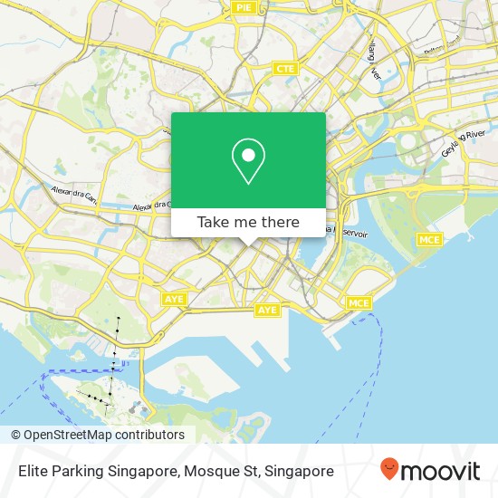 Elite Parking Singapore, Mosque St map