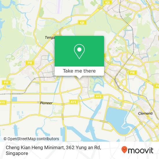 Cheng Kian Heng Minimart, 362 Yung an Rd map