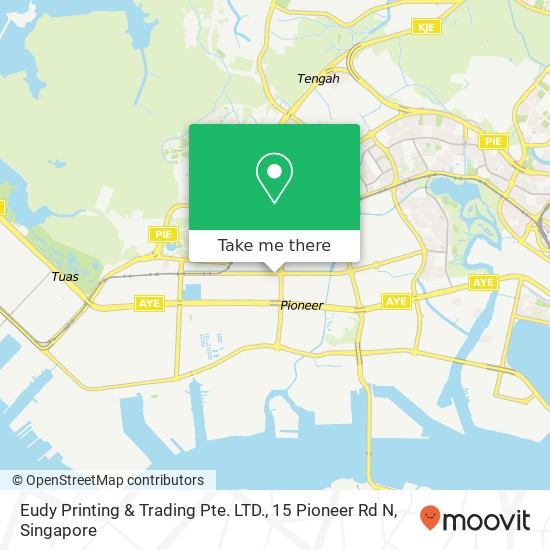 Eudy Printing & Trading Pte. LTD., 15 Pioneer Rd N map