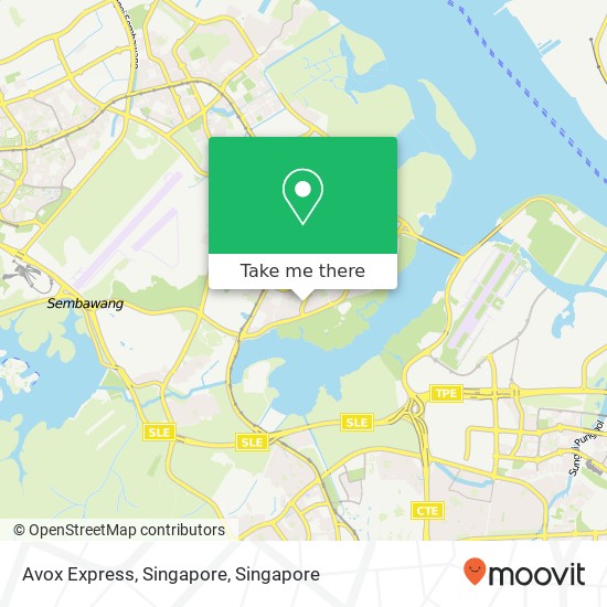 Avox Express, Singapore map