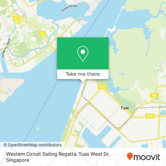 Western Circuit Sailing Regatta, Tuas West Dr map