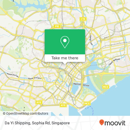 Da Yi Shipping, Sophia Rd map