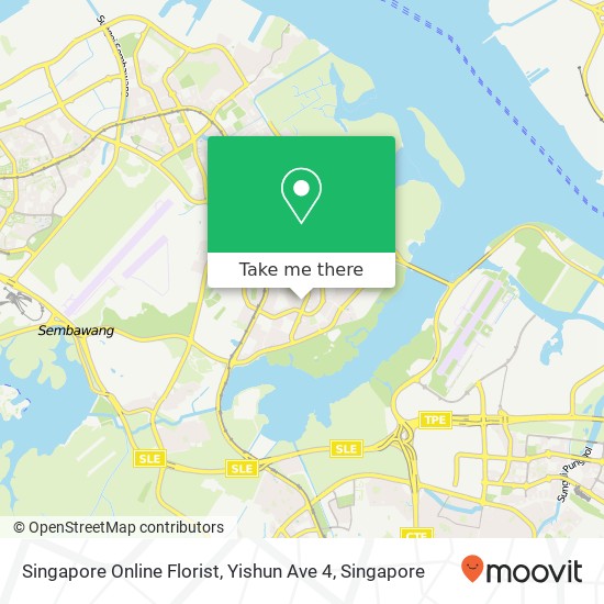 Singapore Online Florist, Yishun Ave 4 map