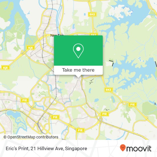 Eric's Print, 21 Hillview Ave地图