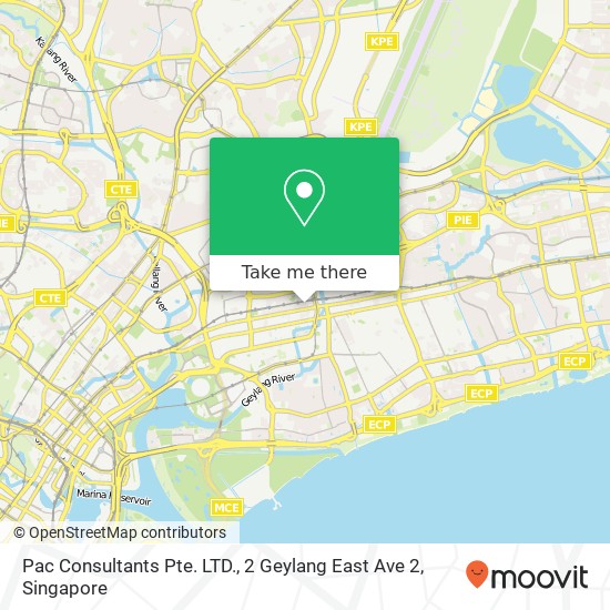 Pac Consultants Pte. LTD., 2 Geylang East Ave 2 map